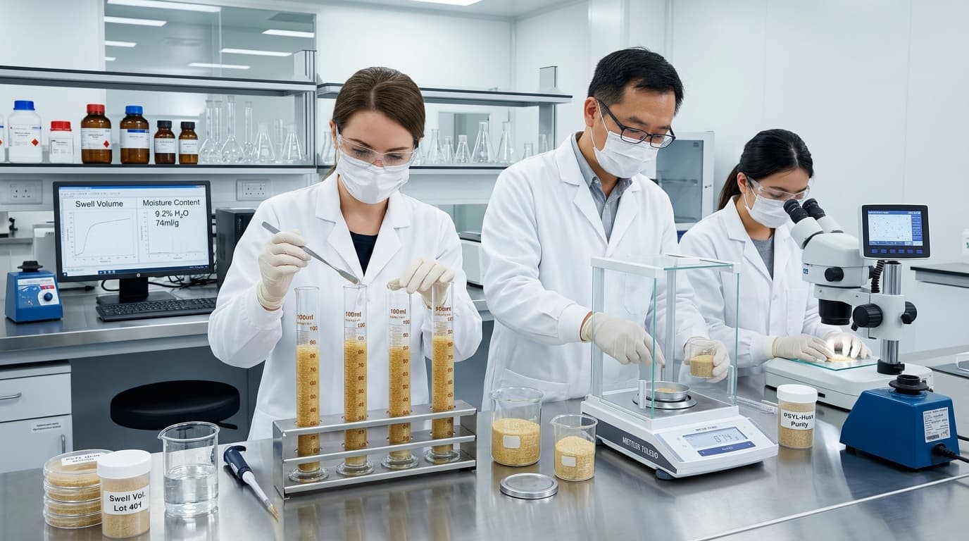 Quality verification and shipment documentation coordination for psyllium husk